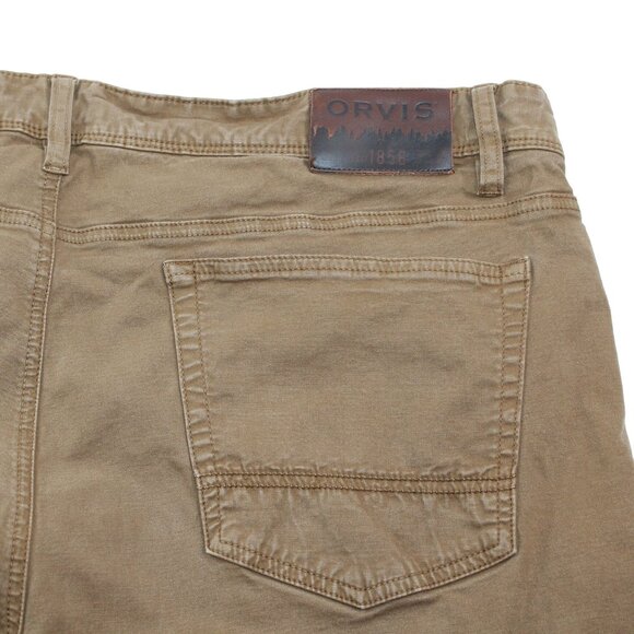 Orvis Midweight Cotton Duck Canvas Mens 41X30 Hunting Outdoor Pants Dark Khaki - Picture 6 of 14